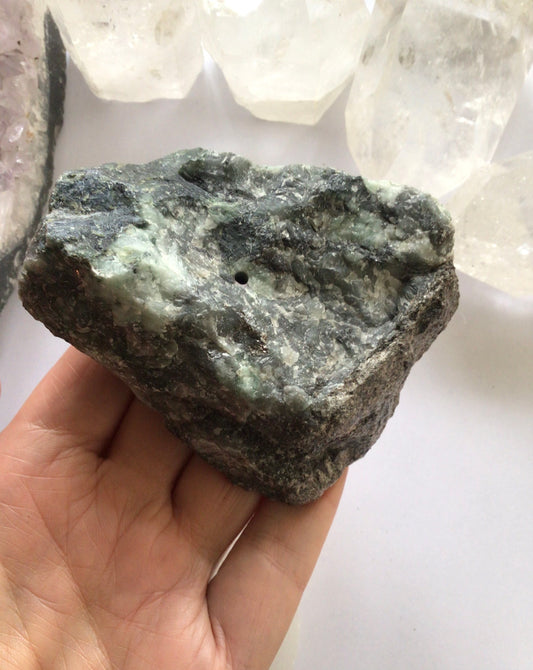 Emerald Crystal Incense Holder