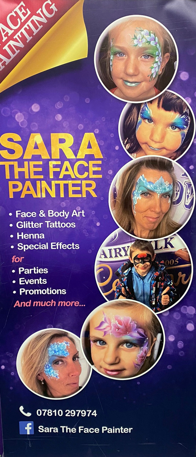 Face Painting 2hrs from £130