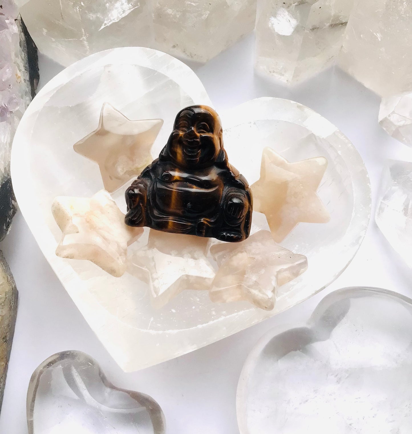 Tigers Eye Buddha - Lucky Crystal Buddha
