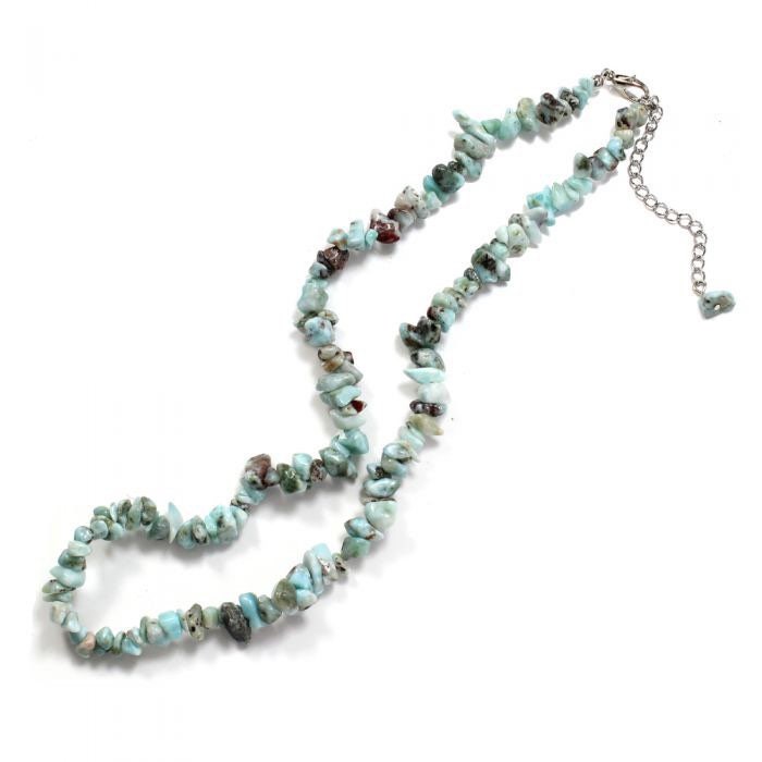 Larimar Crystal Necklace 18? - Larimar Crystal Chip Necklace