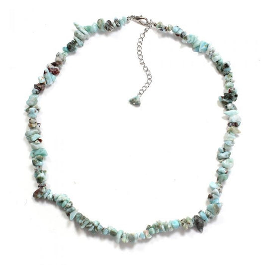 Larimar Crystal Necklace 18? - Larimar Crystal Chip Necklace