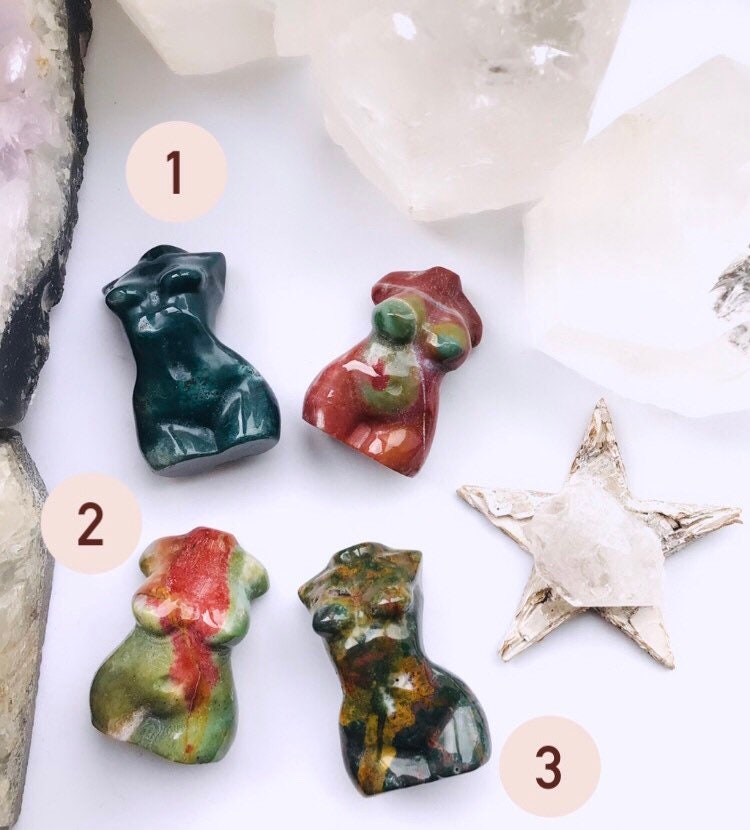 Ocean Jasper Crystal Goddess