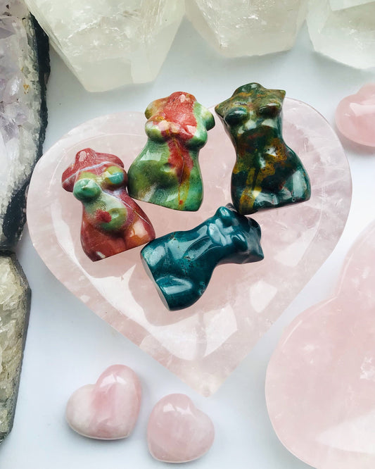 Ocean Jasper Crystal Goddess