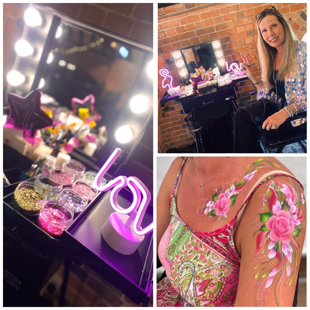Rock Chick Glitter Bar & Face/ Body Painting