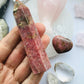 Rhodonite Crystal Tower / Rhodonite Point