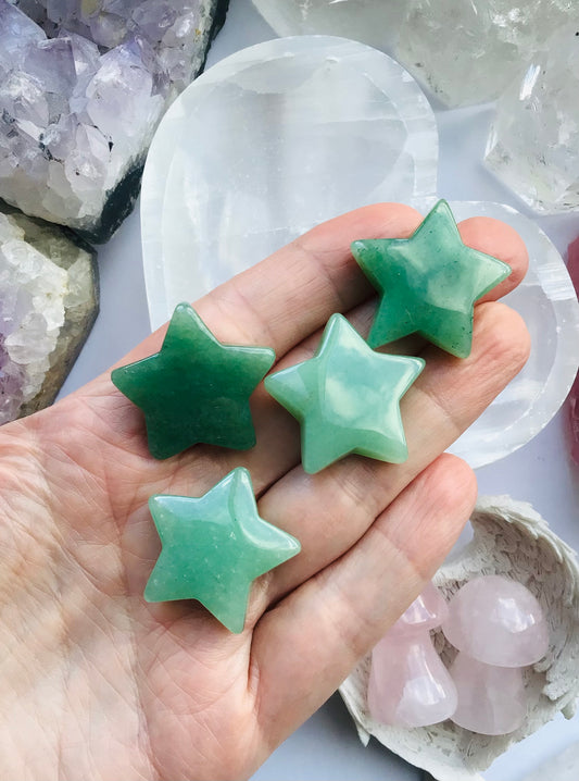 Green Aventurine Crystal Star