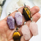 Lepidolite Coffin Pendant