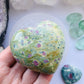 Ruby in Fuchsite Heart