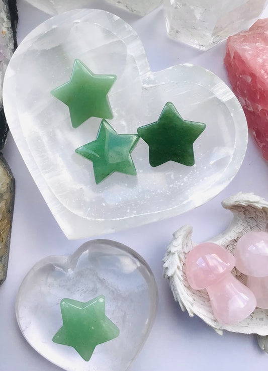 Green Aventurine Crystal Star