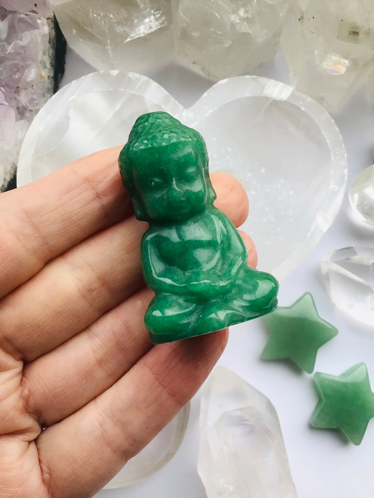 Green Aventurine Lucky Buddha