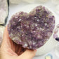 Amethyst Druzy Heart