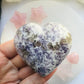 Lepidolite and Pink Tourmaline Heart Large