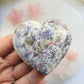 Lepidolite and Pink Tourmaline Heart Large