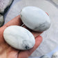 White Howlite Crystal Palmstone -Meditation Stone