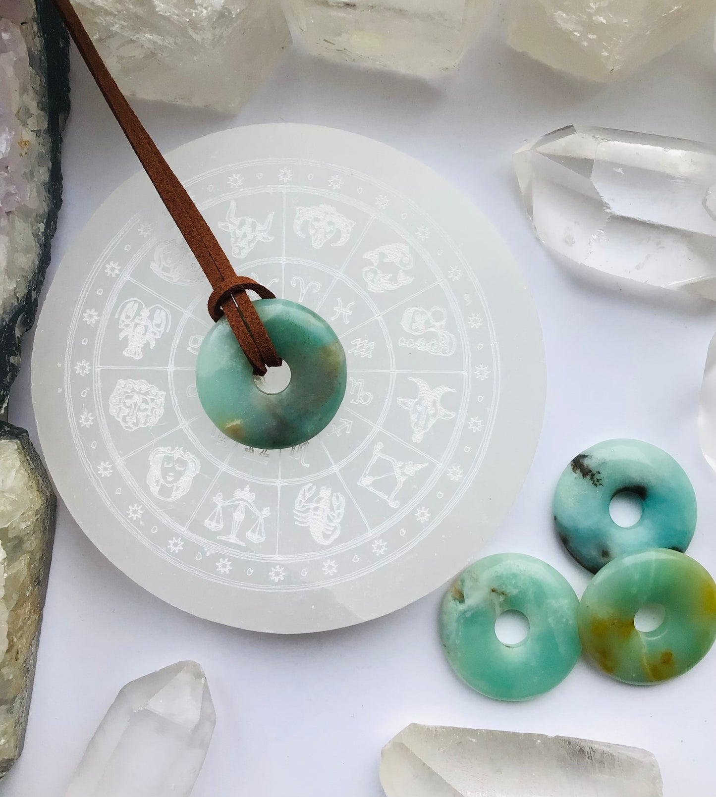 Amazonite Pi Stone Necklace