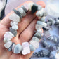 Luna Rose Crystal Chunky Bracelet -Polished Luna Rose Love , Peace Crystal