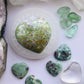 Ruby in Fuchsite Heart