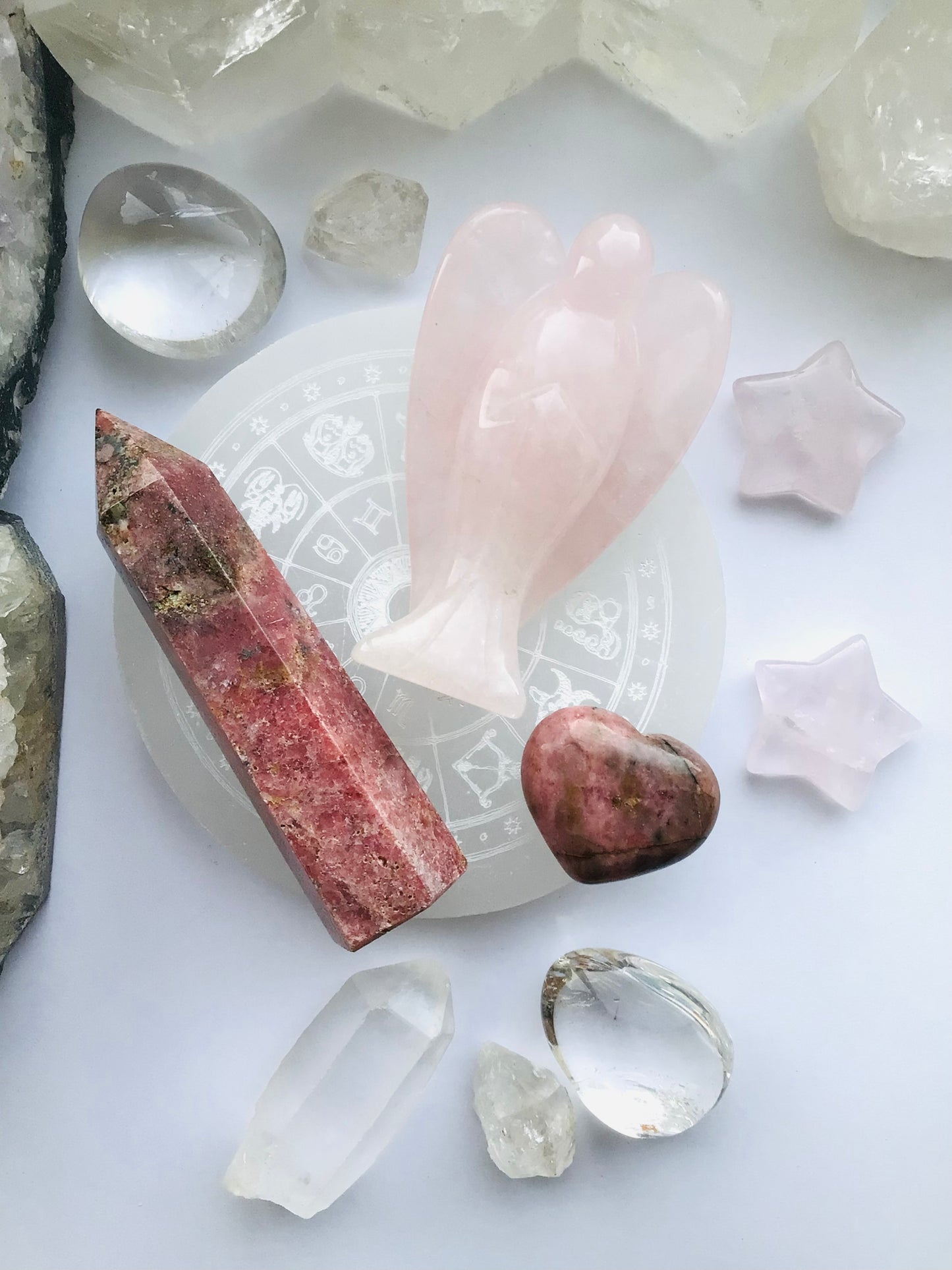 Rhodonite Crystal Tower / Rhodonite Point