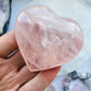 Rose Quartz Heart - Large