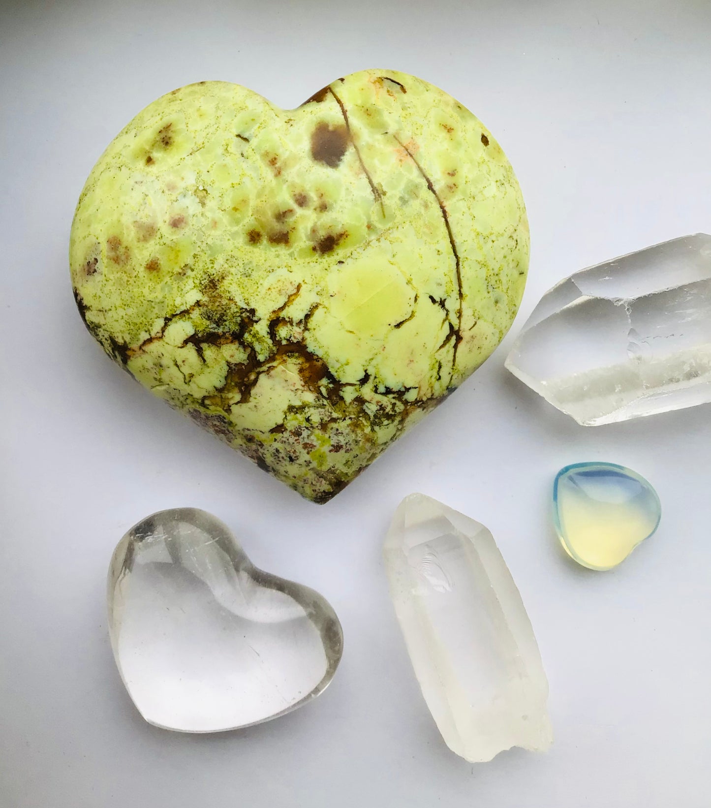 Green Opal Heart Rare XL