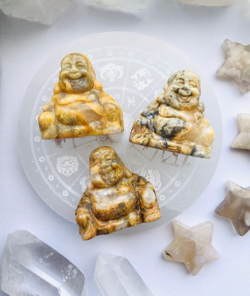 Crazy Lace Jasper Buddha