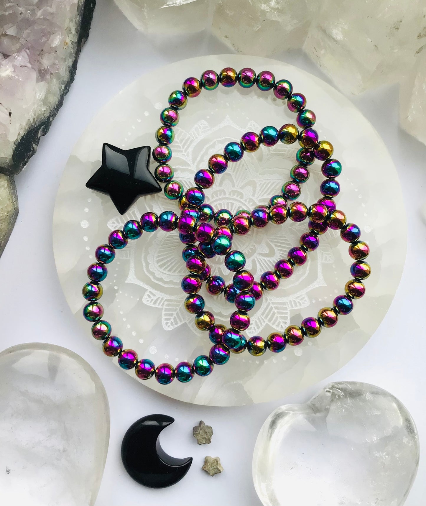 Rainbow Hematite Bracelet