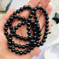 Black Obsidian Crystal Bead Bracelet