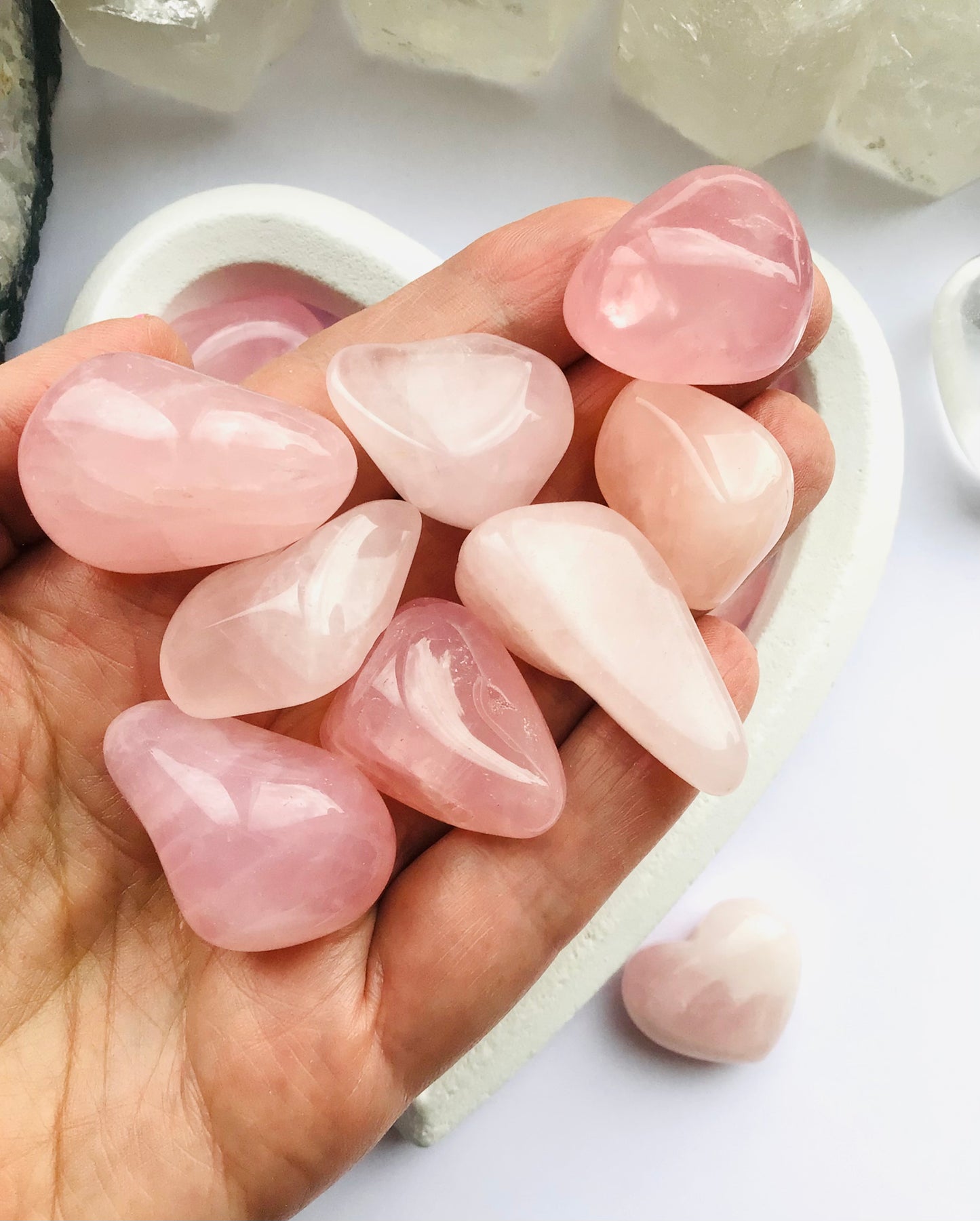 Rose Quartz Tumblestones  Healing Crystal