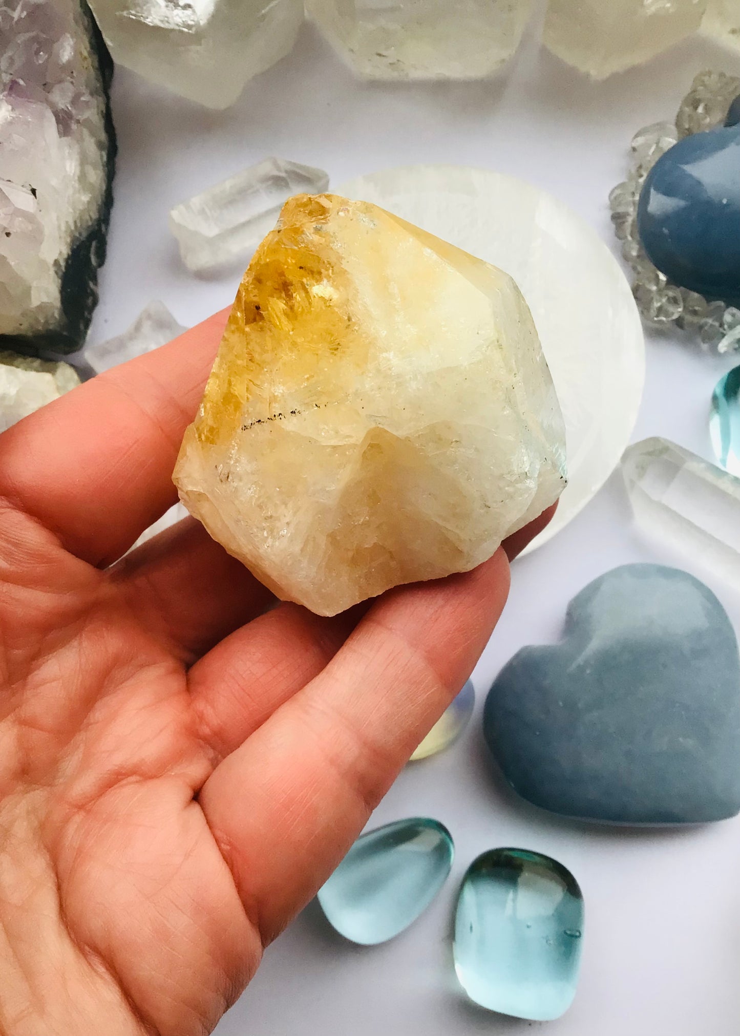 Citrine Crystal Polished Point- Citrine Manifesting Crystal