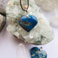 Lapis Lazuli Crystal Heart Pendant