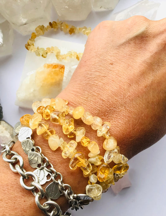 Citrine Crystal Abundance Bracelet