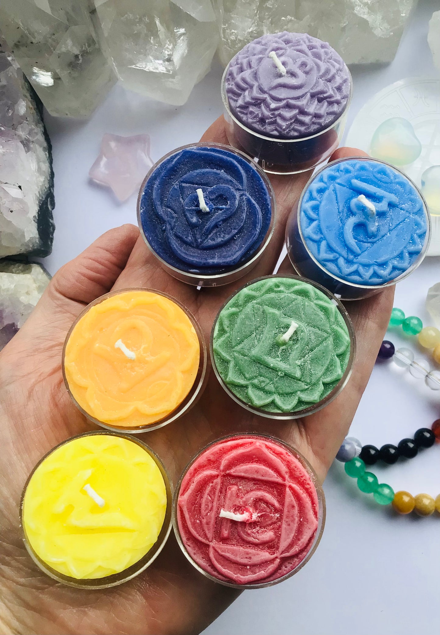 7 Chakra Tea Light Candles