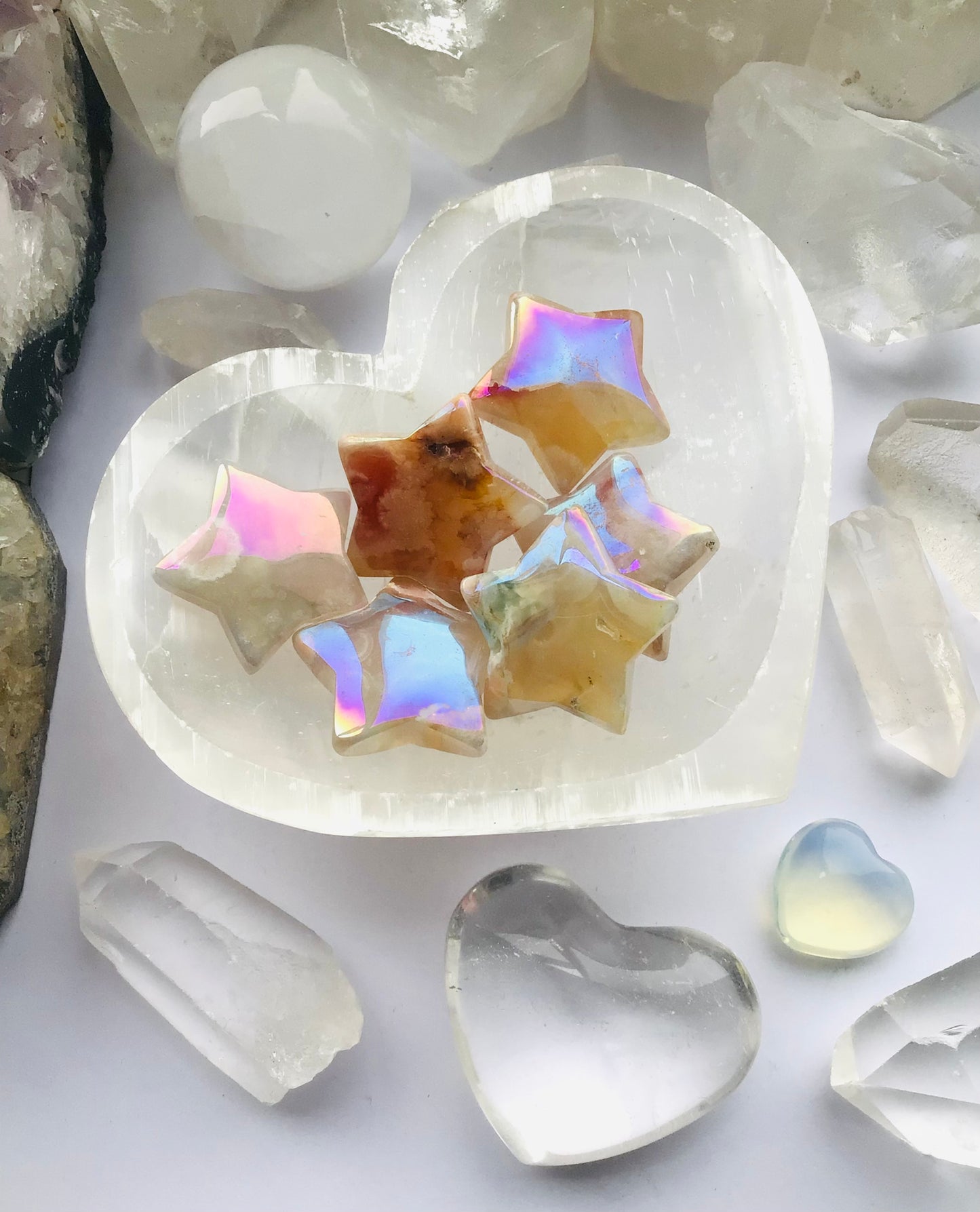 Angel Aura Flower Agate Star