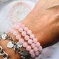 Rose Quartz Power Bead Bracelet