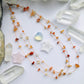 Carnelian Crystal Cascade Necklace