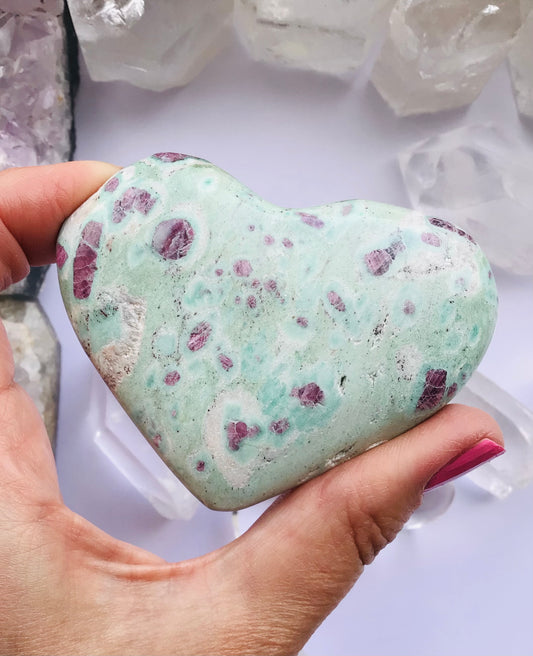 Ruby in Fuchsite Heart XL