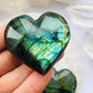 Labradorite Heart