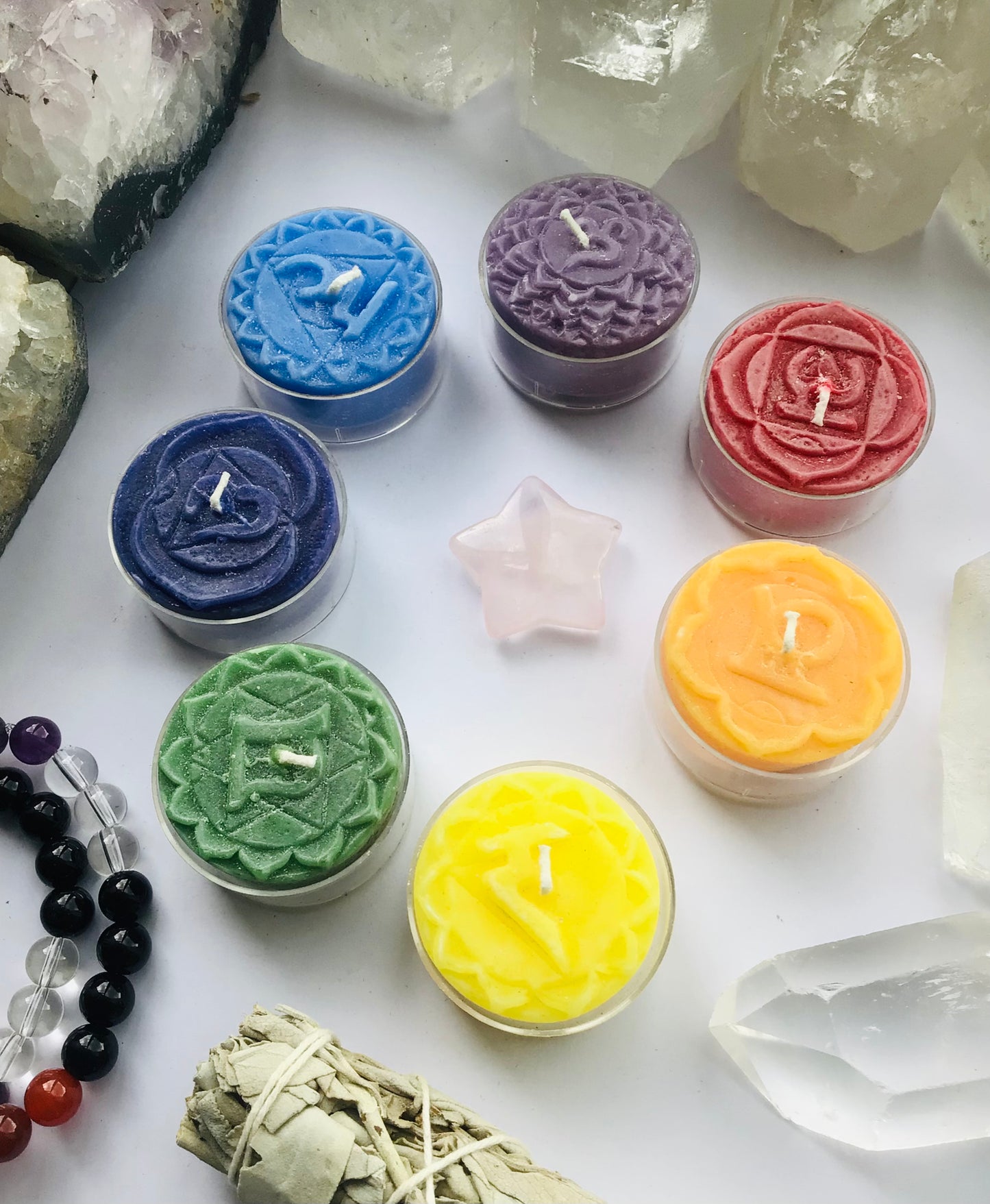 7 Chakra Tea Light Candles