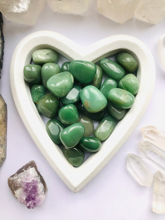 Green Aventurine Tumbled Stone Crystal - Green Aventurine Tumblestone High Quality