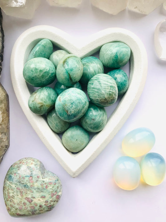 Amazonite Crystal - Amazonite Tumbled Stones- Crystal gifts