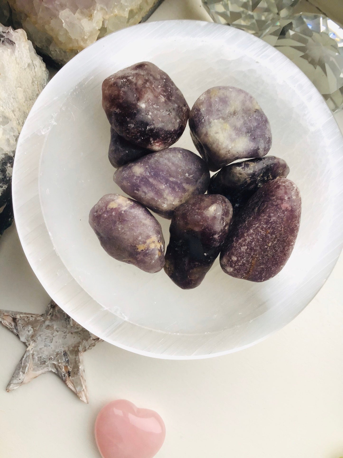 Lepidolite Crystal Tumbled Stone - Peace & Tranquility Stone - Lepidolite Stone - Calming crystal