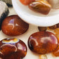 Carnelian Crystal Palmstone - Carnelian Pebbles