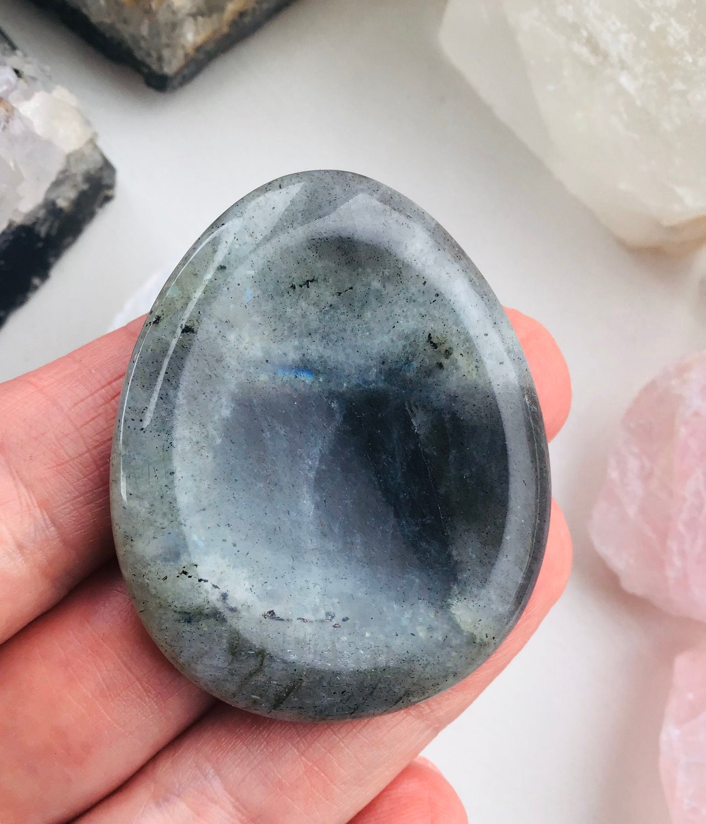 Labradorite Crystal Worry Stone - Labradorite Magic Stone - Spirituality - Good Luck