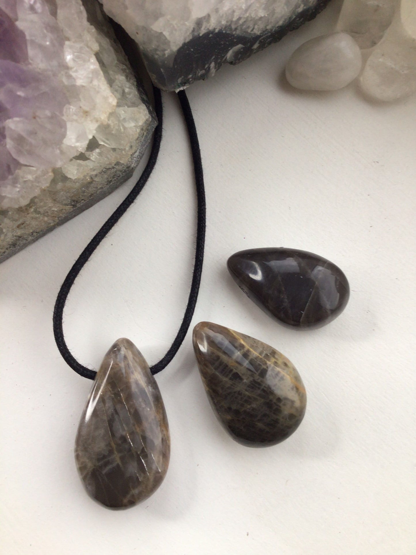 Black Moonstone Necklace