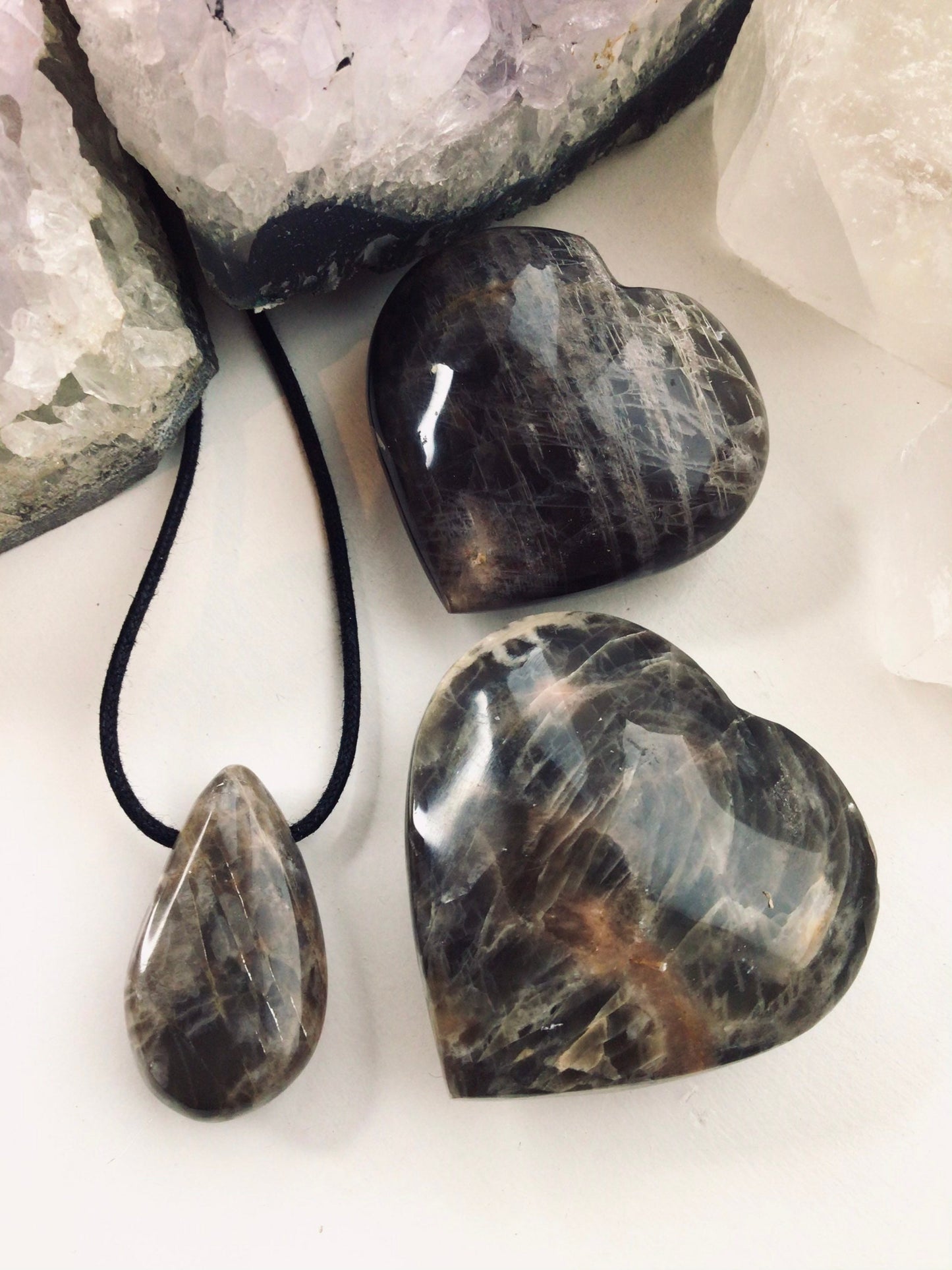 Black Moonstone Necklace