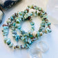 Larimar Crystal Bracelet - Larimar Crystal Chip Bracelet - Crystal Calming Bracelet - Crystal Gifts