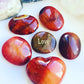 Carnelian Crystal Palmstone - Carnelian Pebbles