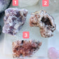 Pink Amethyst Crystal Geode Crystal Rare - Pink Amethyst Crystal Cluster