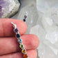 Gemstone Chakra Solid Silver Pendant - Chakra Crystal Gemstone Balancing Necklace