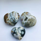 Ocean Jasper Crystal Heart Hand Carved Rare - Ocean Jasper Puff  Heart